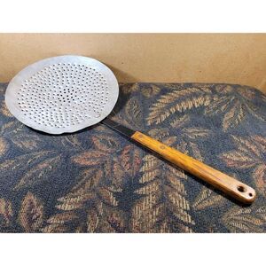 Stainless Steel Spider Skimmer with Wood Handle